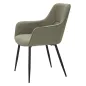KRZESŁO VICENZA ZIELONE ZESTAW 2 SZT 58x63x85,5 cm